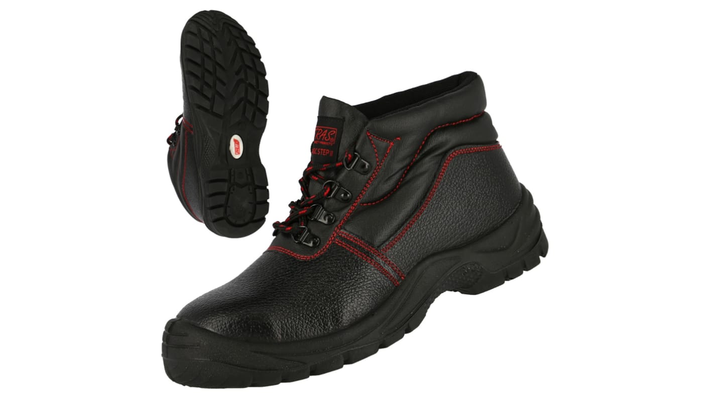 NITRAS SAFETY 7206 Black Steel Toe Capped Unisex Safety Boots, UK 6, EU 39