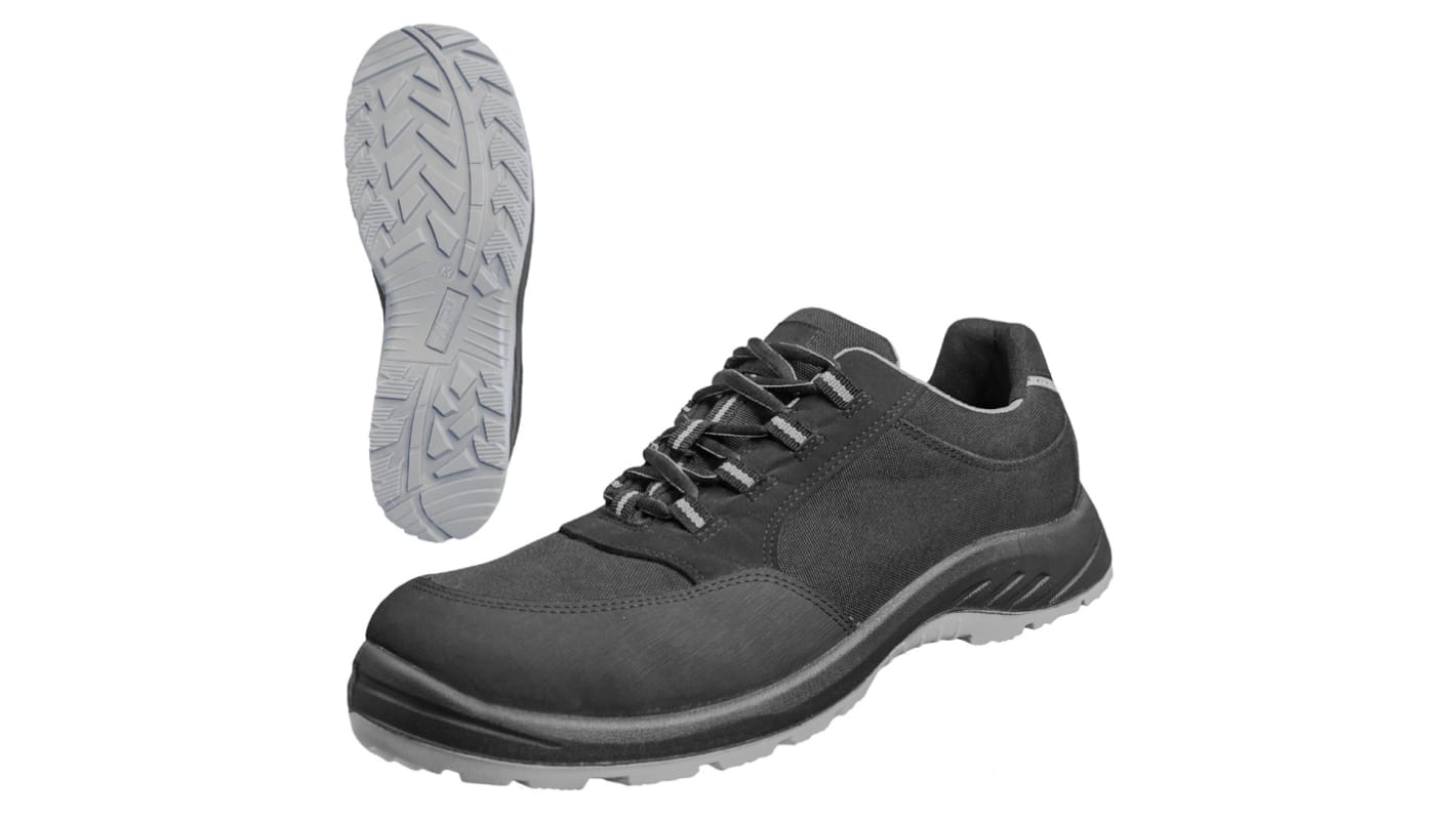 NITRAS SAFETY 7435 Unisex Black, Grey Fibreglass Toe Capped Safety Shoes, UK 3, EU 35