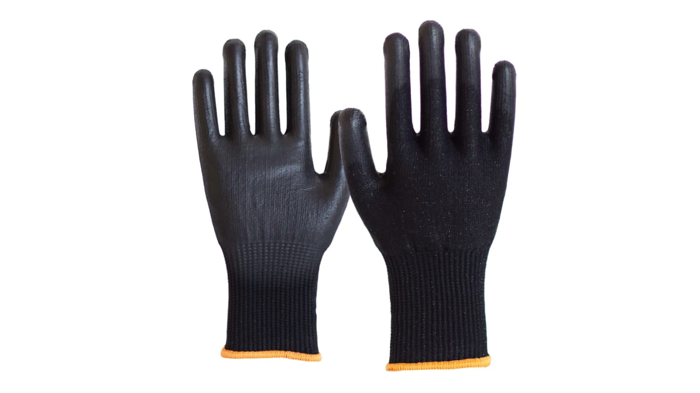 NITRAS SAFETY NITRAS Black Yarn Abrasion Resistant, Anti-Slip, Chemical Resistant, Cut Resistant, Puncture Resistant,