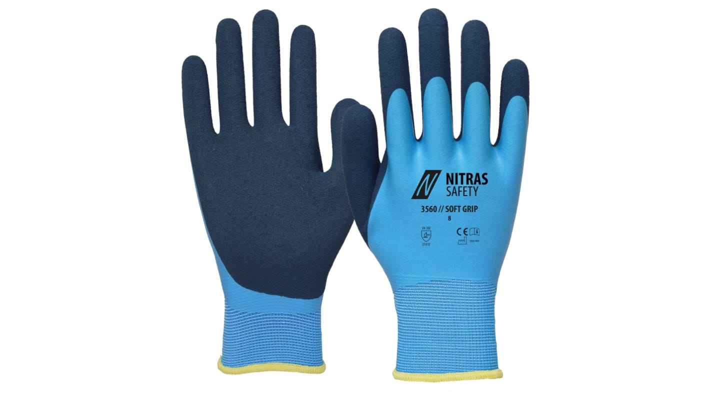 NITRAS SAFETY NITRAS Blue Polyester Abrasion Resistant, Chemical Resistant, Cut Resistant, Puncture Resistant, Tear