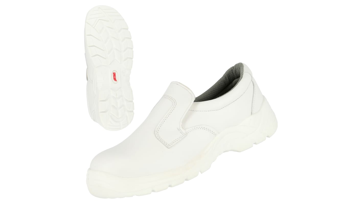 NITRAS SAFETY 7250 Unisex White Steel Safety Shoes, UK 13, EU 48