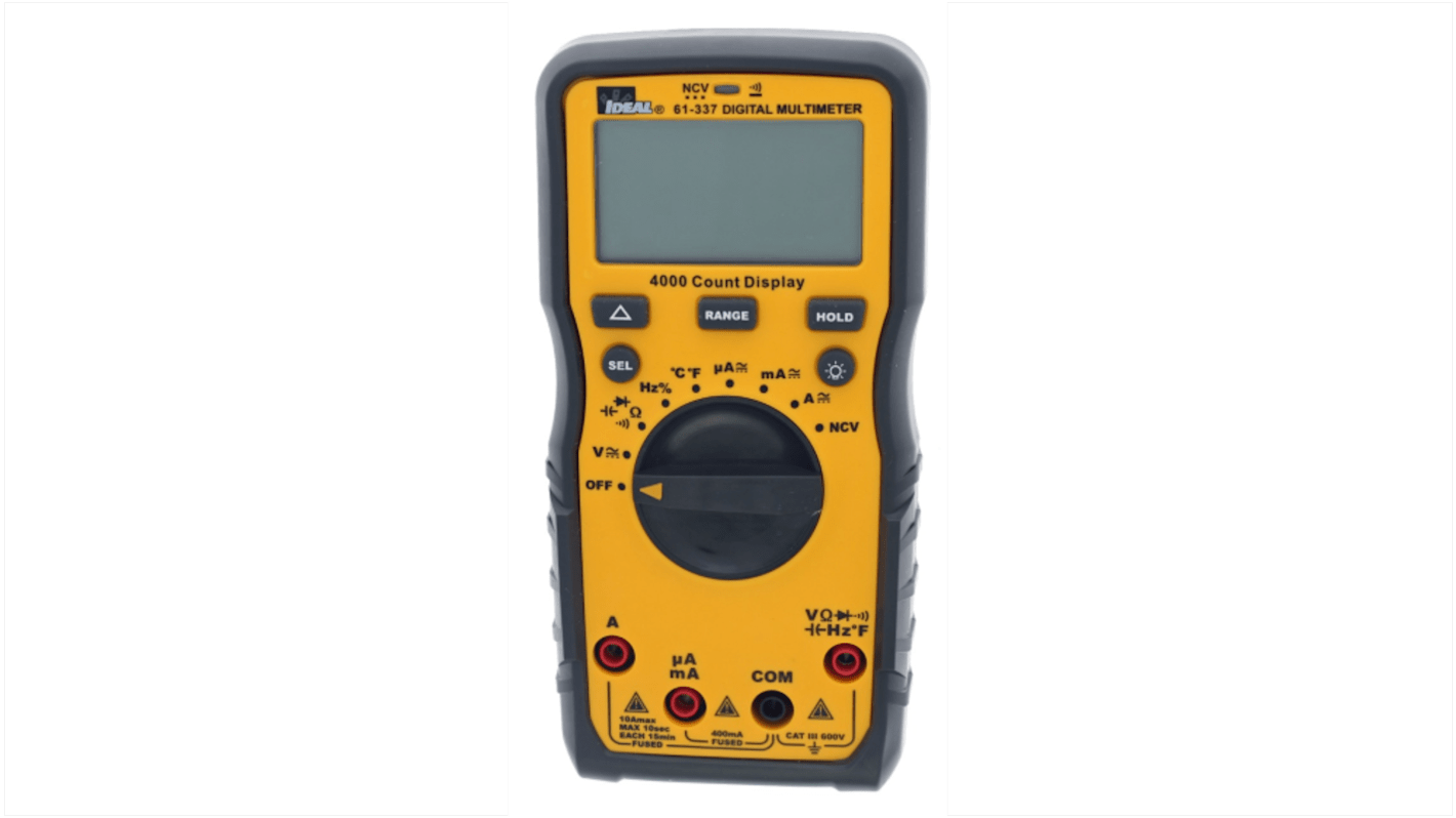 Multimetro Portatile Ideal Industries 61-337, 600V ca, 10A ca