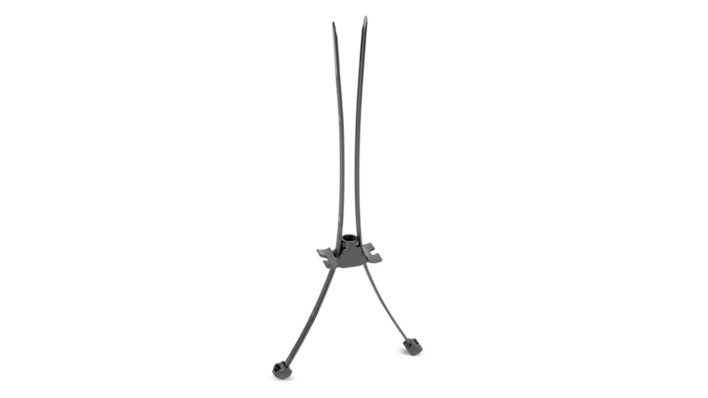 HellermannTyton Cable Ties, Cable Tray Cable Tie, 200mm x 4.9 mm, Black Polypropylene, Pk-500units