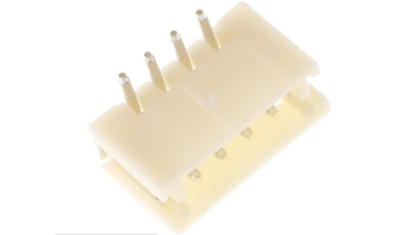 RS PRO Top Entry Surface Mount PCB Header, 4 Contact(s), 1.5mm Pitch, 1 Row(s), Shrouded