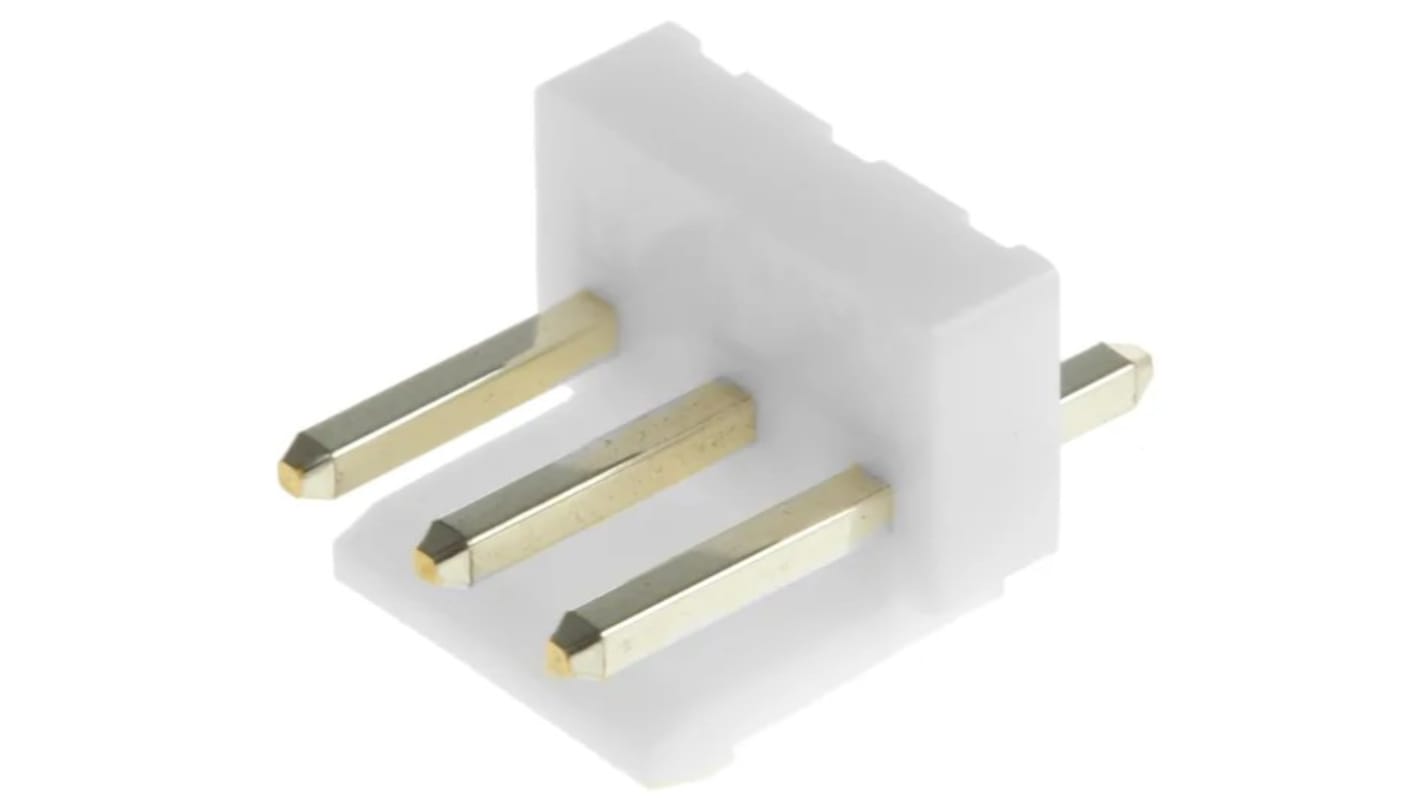 RS PRO Straight Through Hole PCB Header, 3 Contact(s), 3.96mm Pitch, 1 Row(s), Shrouded