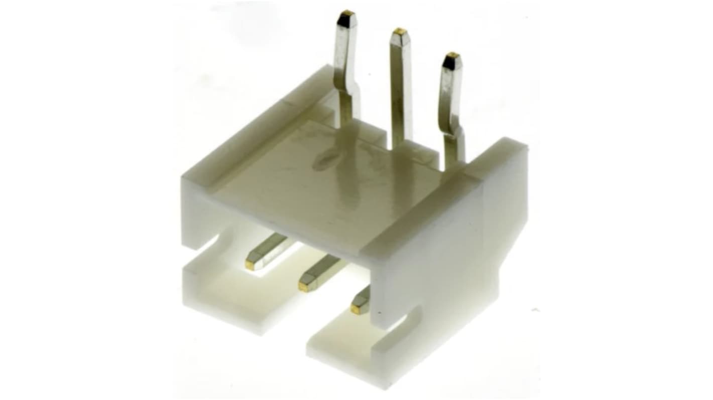 RS PRO Right Angle Through Hole PCB Header, 3 Contact(s), 2mm Pitch, 1 Row(s), Shrouded