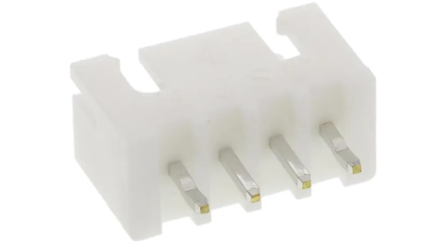 RS PRO Top Entry Through Hole PCB Header, 4 Contact(s), 2.5mm Pitch, 1 Row(s), Shrouded