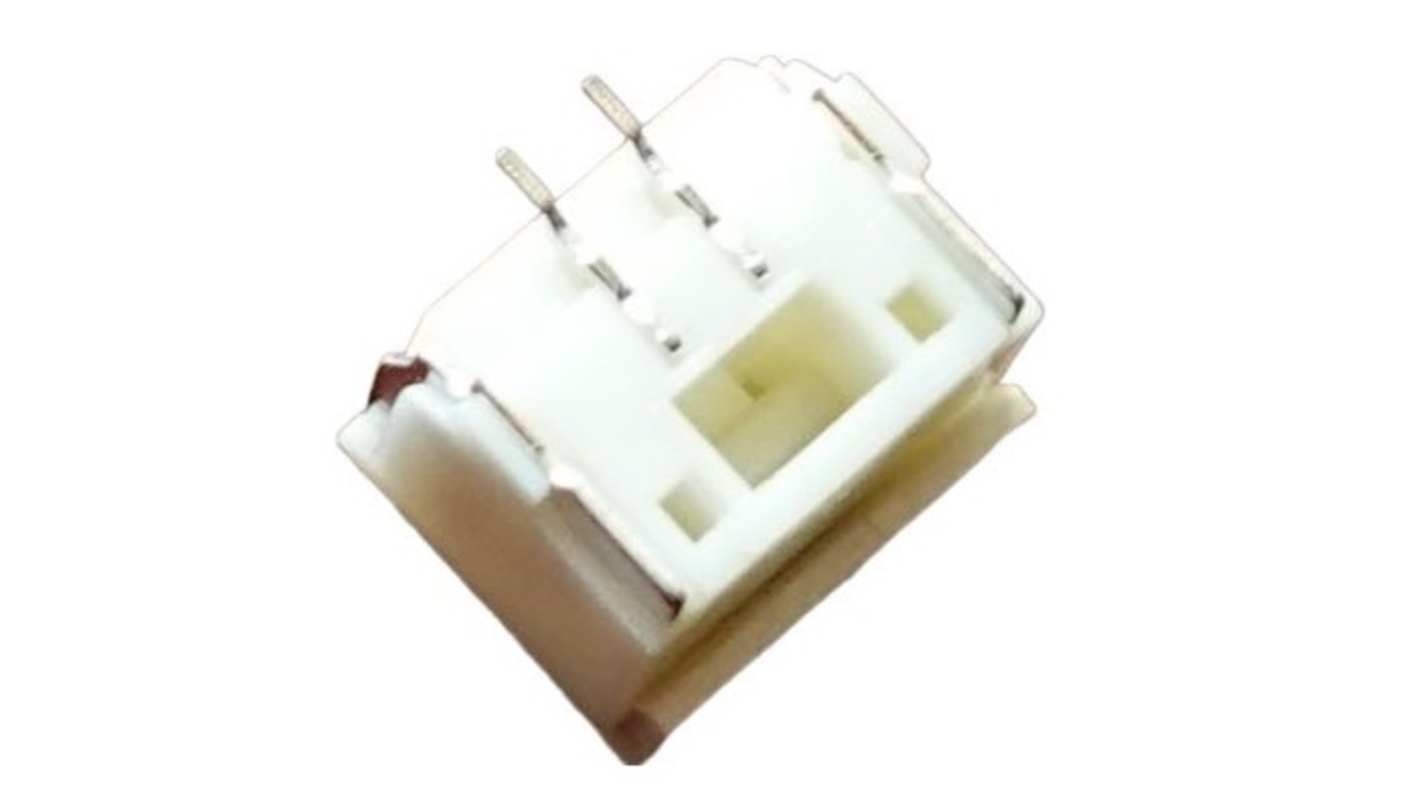 RS PRO Straight Surface Mount PCB Header, 2 Contact(s), 1.25mm Pitch, 1 Row(s), Shrouded