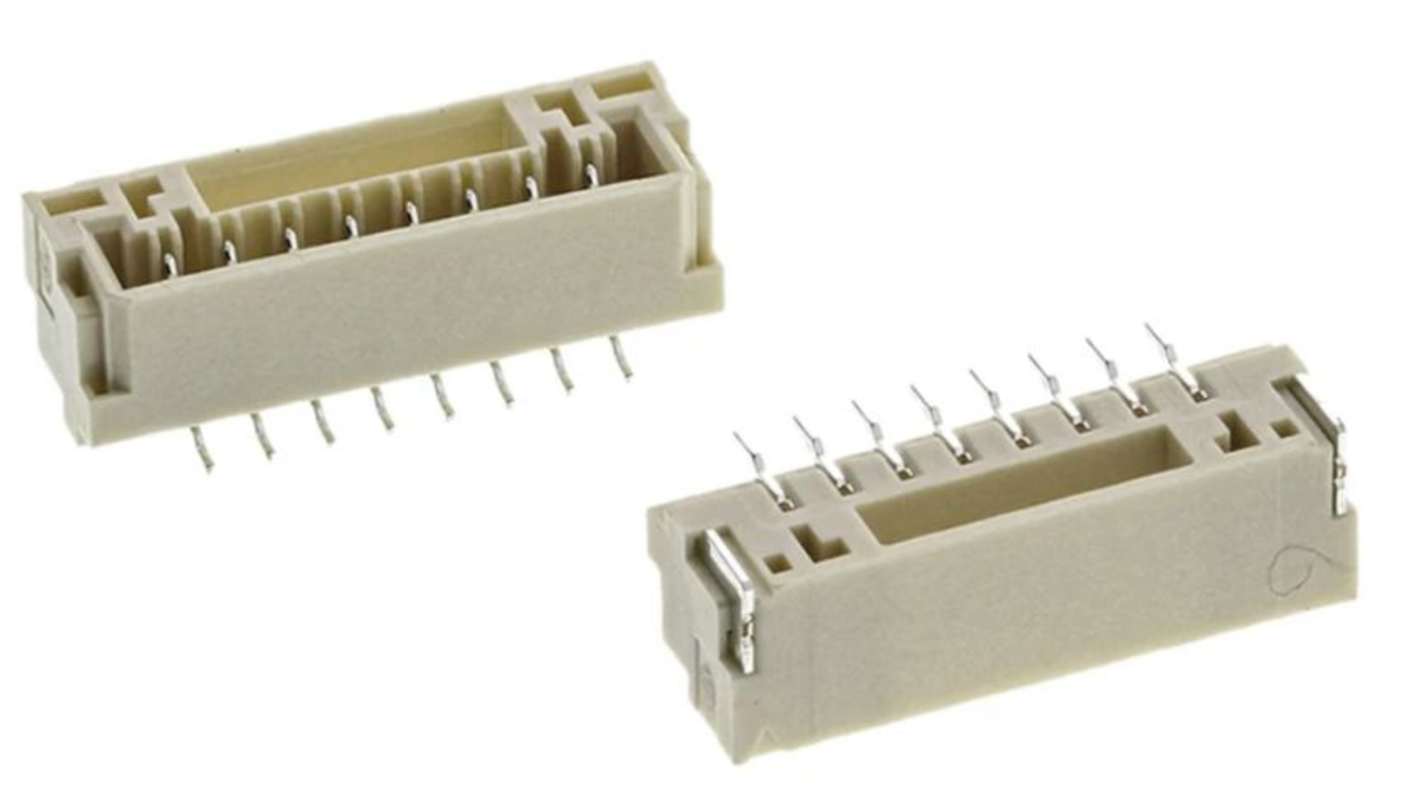 RS PRO Right Angle Surface Mount PCB Header, 8 Contact(s), 1.25mm Pitch, 1 Row(s), Shrouded