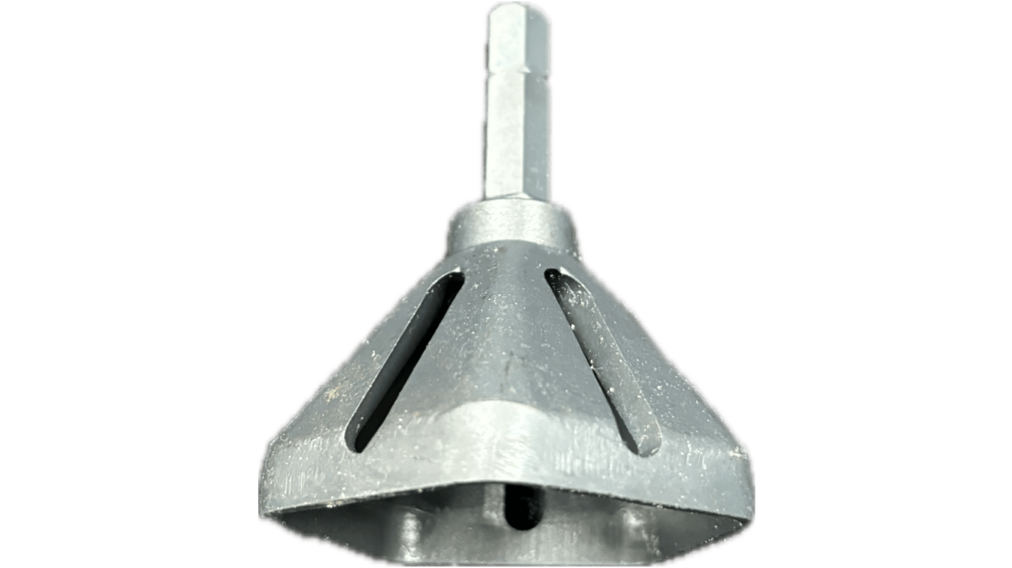RS PRO Cone Burr for Deburring Brass, Copper, Fibreglass, Plastic, Stainless Steel, Steel, Wood, 38mm Capacity, Burr