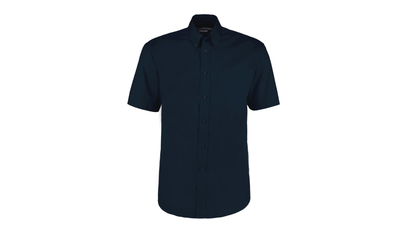 Chemise Kustom Kit KK109A, Bleu foncé, en Coton, polyester Homme