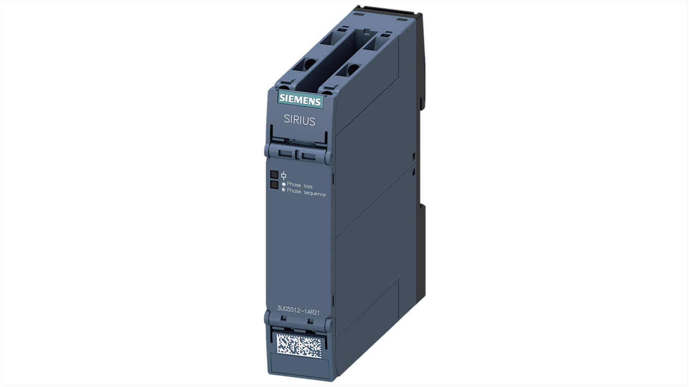 シーメンス モニタリングリレー, SPDT, DINレール, 160 → 760V ac, 3UG5512-1AR21