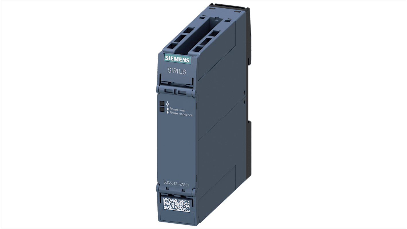 Siemens モニタリングリレー, SPDT, DINレール, 160 → 760V ac, 3UG5512-2AR21