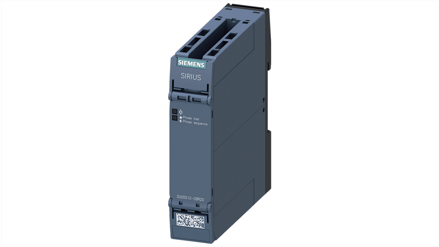 Relè di monitoraggio Fase Siemens 3UG5512-2BR20, DPDT