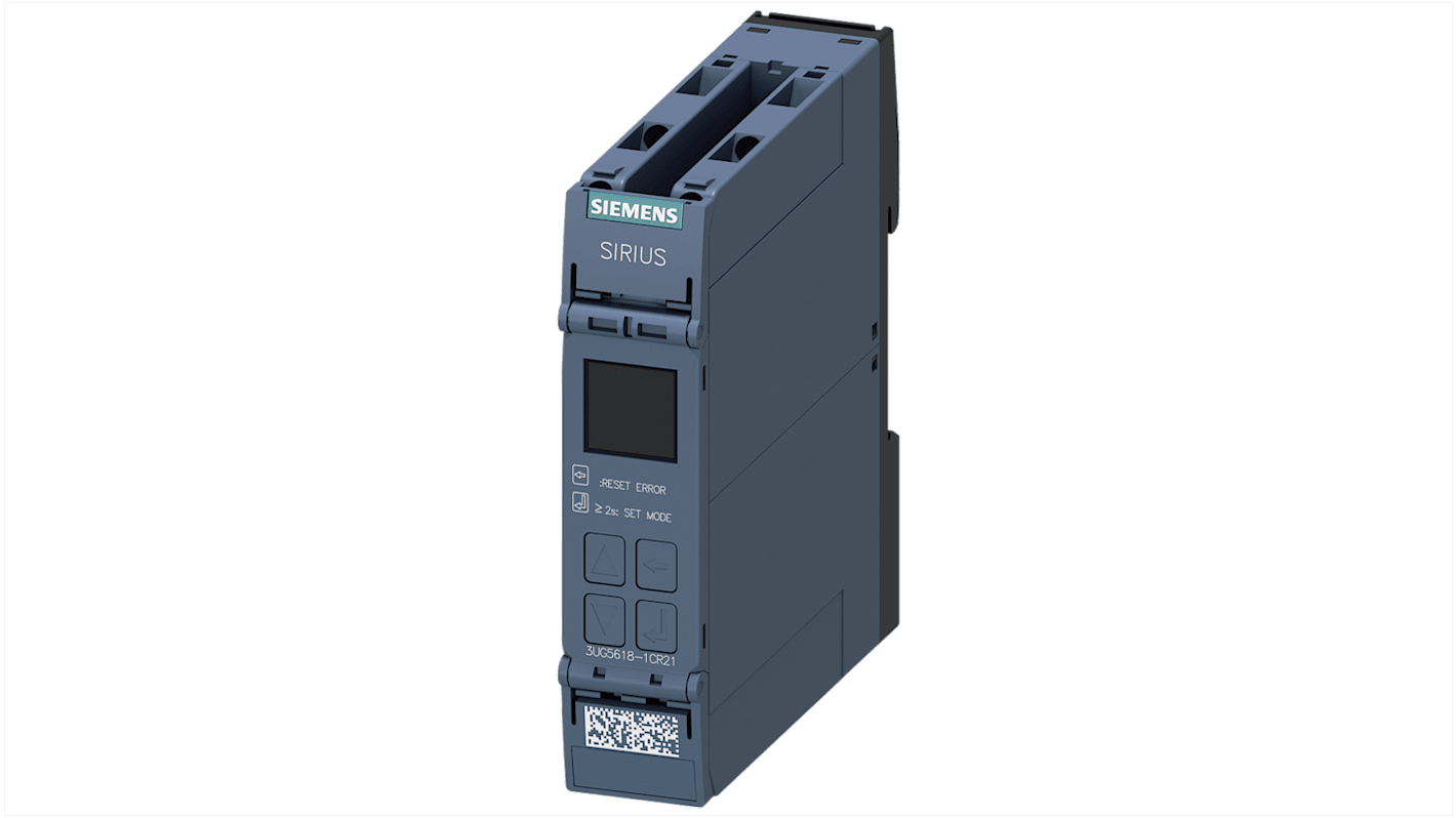 Siemens Frequency, Phase, Voltage Monitoring Relay, 3 Phase, DPDT, 90 → 760V ac, DIN Rail