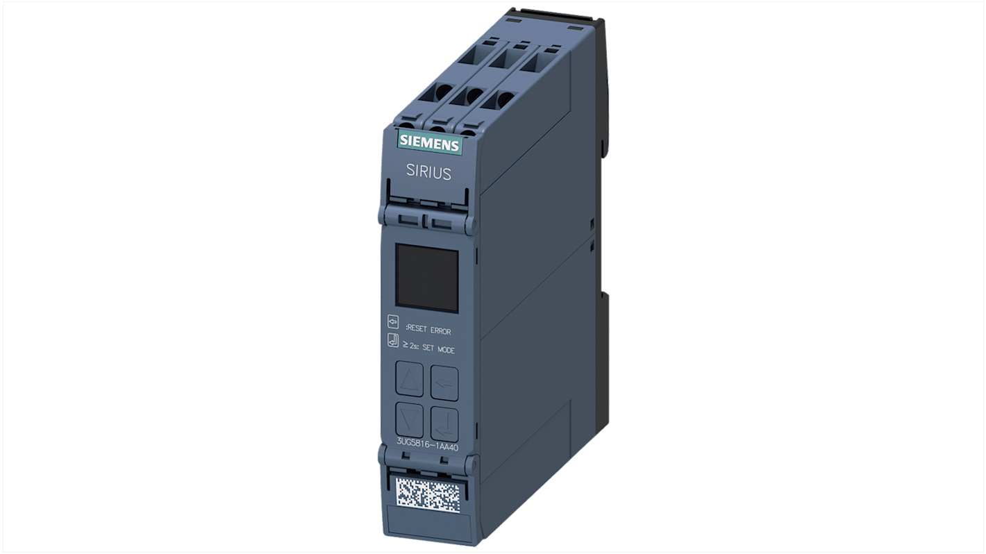 Siemens Frequency, Phase, Voltage Monitoring Relay, 3 Phase, SPDT, 90 → 760V ac, DIN Rail