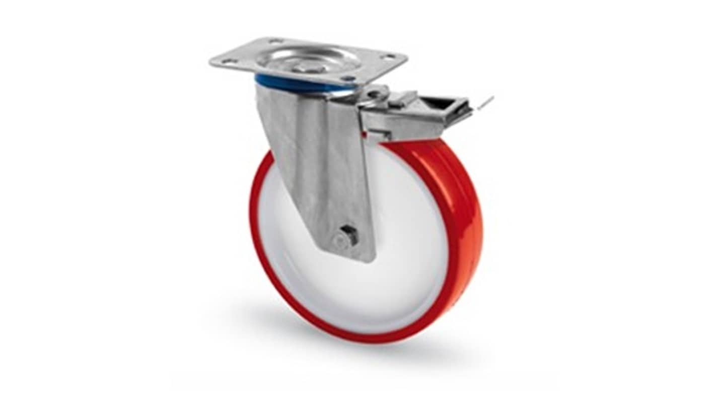 RS PRO Swivel Castor Wheel, 170kg Capacity, 125mm Wheel