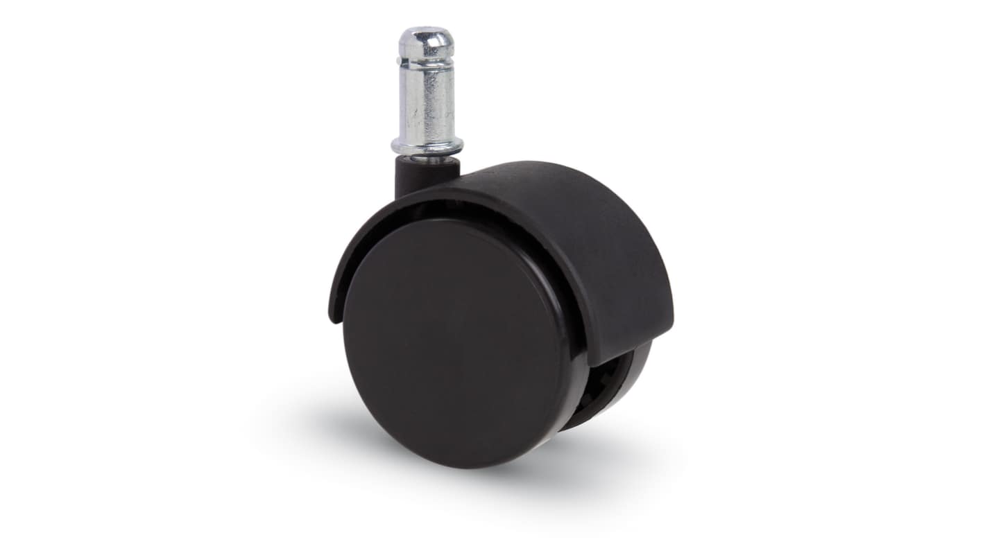 RS PRO キャスター, 40kg, ホイール径:50mm, 固定プレート寸法:38 x 38mm