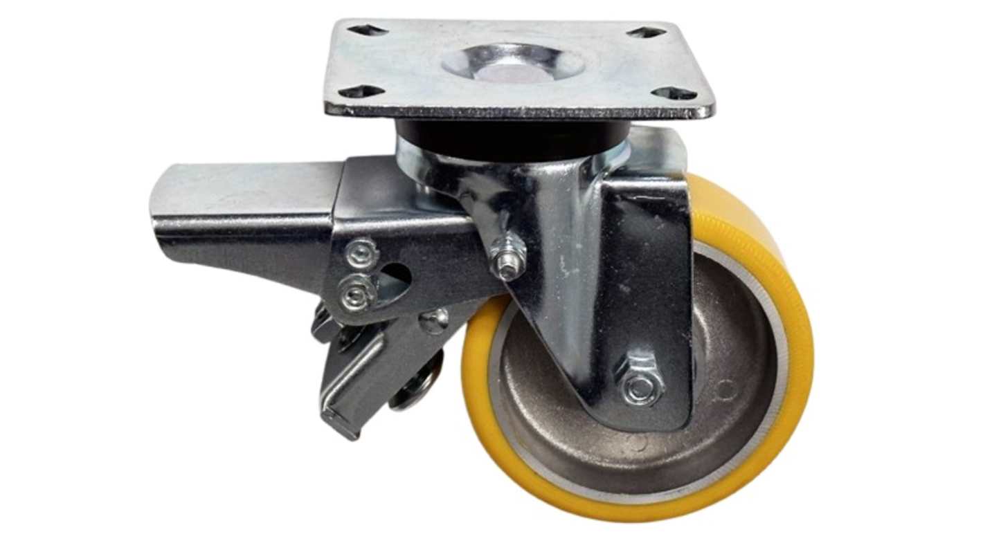 RS PRO Swivel Castor Wheel, 250kg Capacity, 100mm Wheel