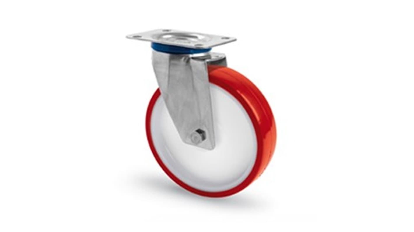 RS PRO Swivel Castor Wheel, 120kg Capacity, 100mm Wheel