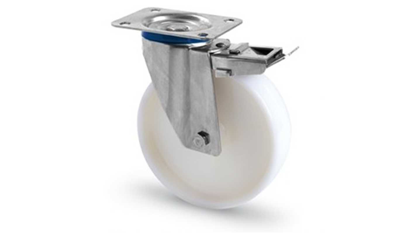 Ruota per carrelli orientabile RS PRO in Nylon, Ø 160mm, 300kg
