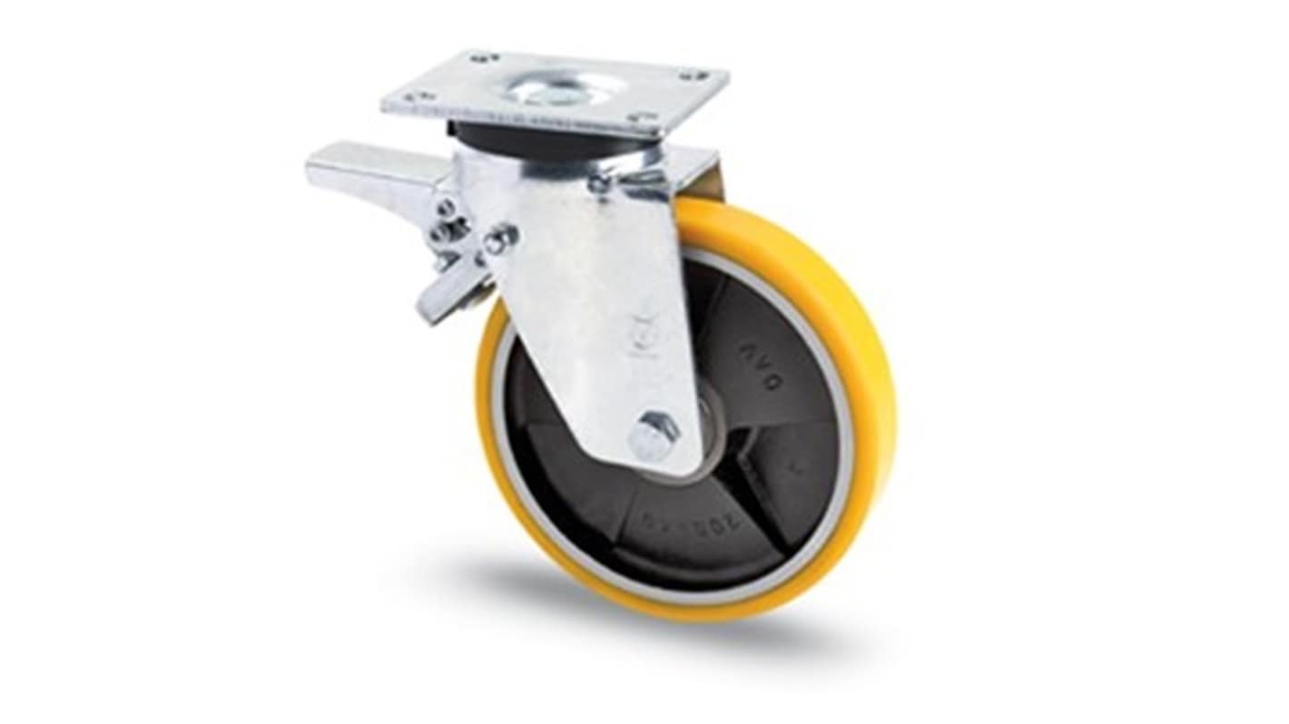 RS PRO Swivel Castor Wheel, 500kg Capacity, 150mm Wheel