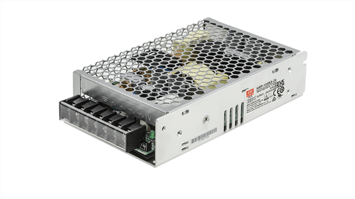 Alimentatore switching MEAN WELL HRP-150N3-36, 150W, ingresso , ingresso da 85 to 264V, uscita 36V cc, 4.3A