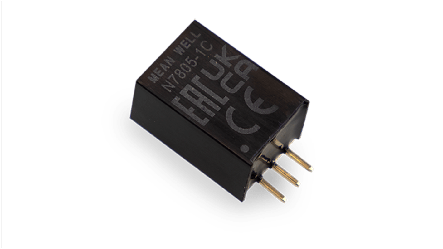 MEAN WELL 非絶縁スイッチングレギュレータ 12V dc To 5V dc 0 → 1000mA