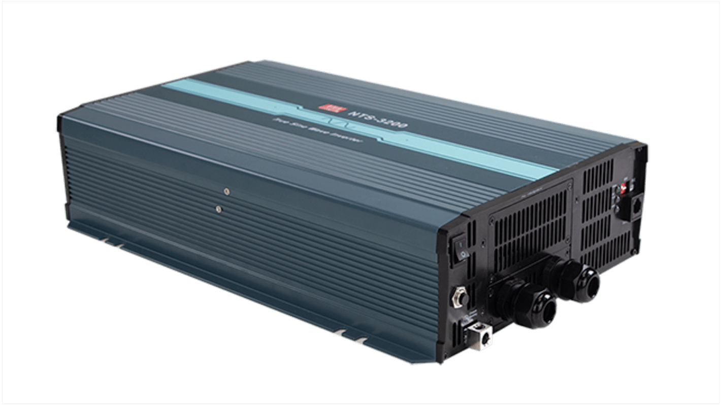 MEAN WELL Pure Sine Wave 3200W Power Inverter, 48V dc Input, 200/220/230/240V ac Output