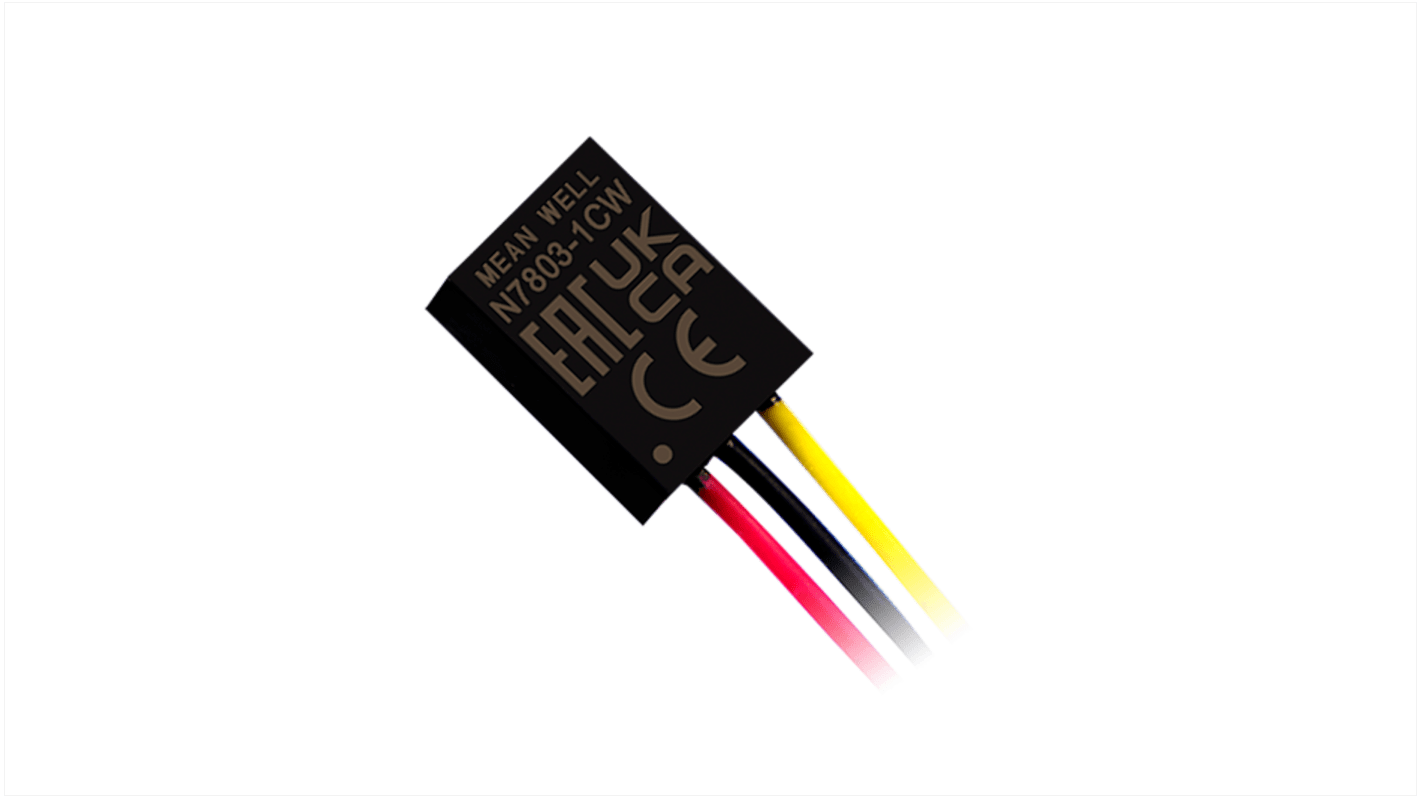 MEAN WELL 非絶縁スイッチングレギュレータ 12V dc To 3.3V dc 0 → 1000mA