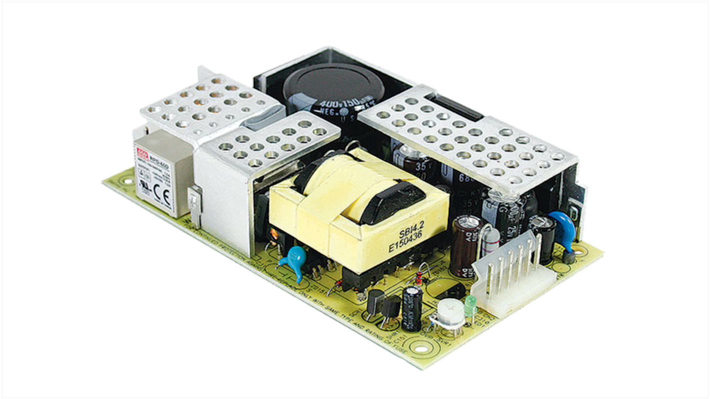 MEAN WELL Switching Power Supply, RPD-65C, 12V dc, 5.8A, 65W, Dual Output, 110/230V Input Voltage