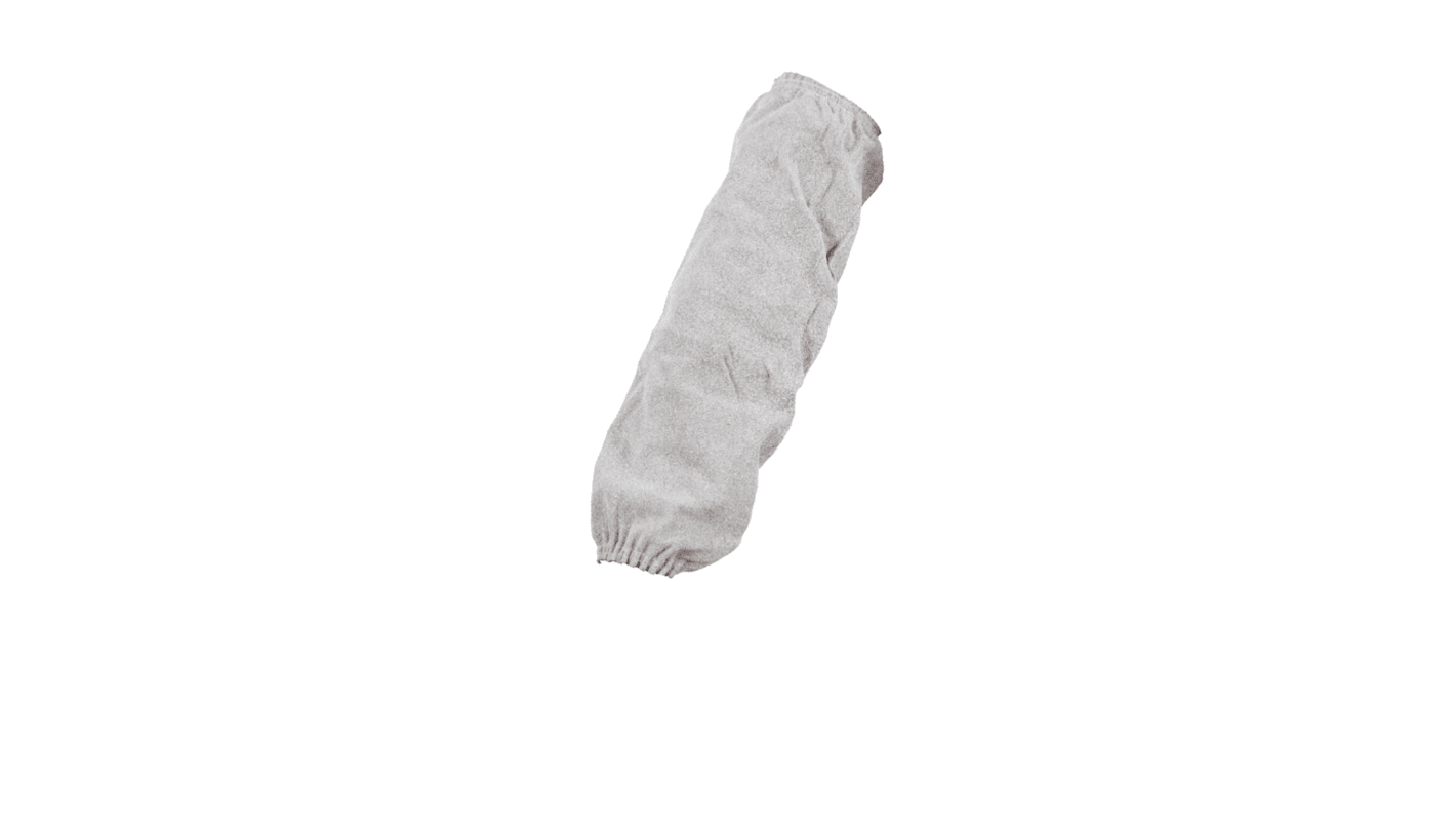 Coverguard SOUDEUR Grey Reusable Natural Cow Split Leather Protective Sleeve for Splash Protection Use, 400mm Length