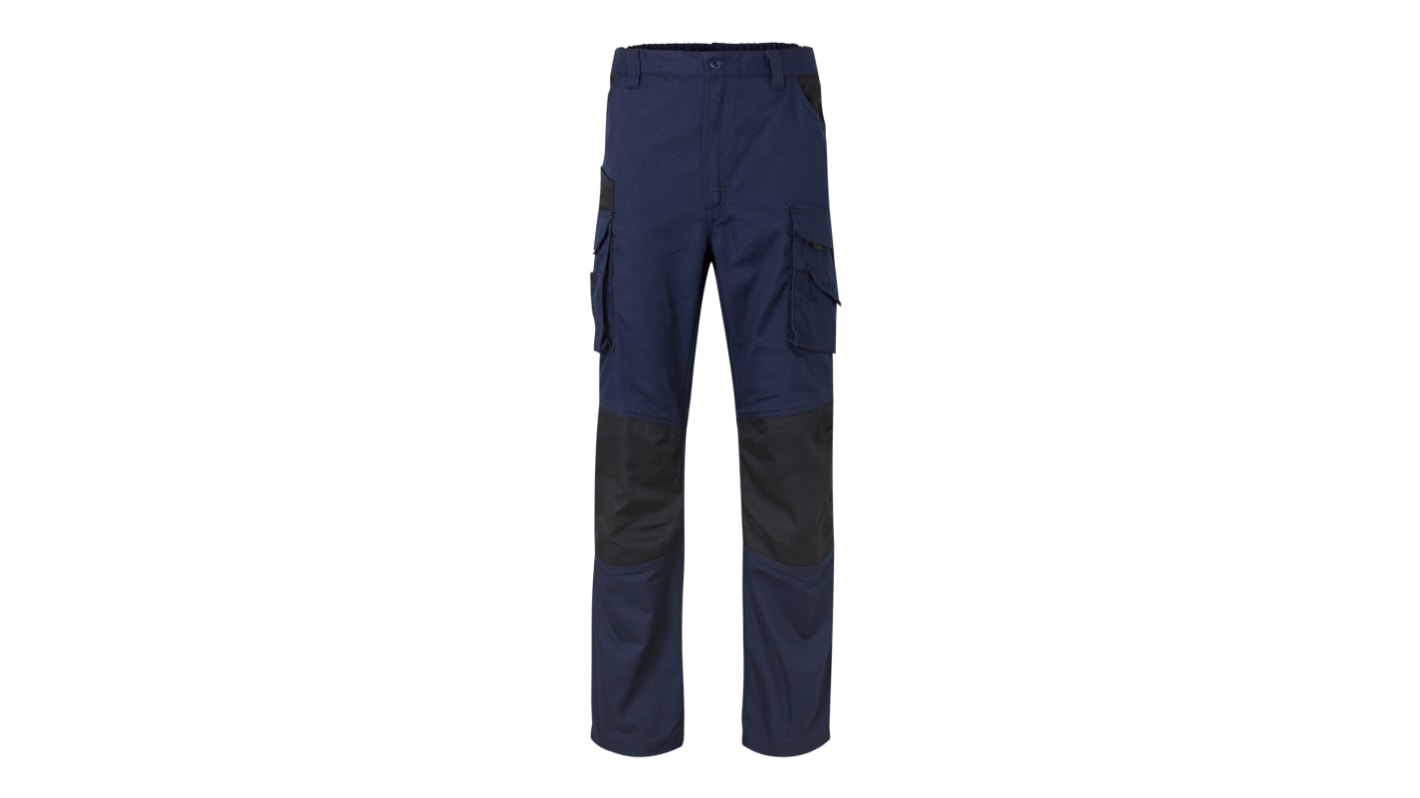 Velilla 103011B Unisex Hose, 35 % Baumwolle, 65 % Polyester Schwarz/Marineblau, Größe 97cm / 38Zoll x 109.39cm