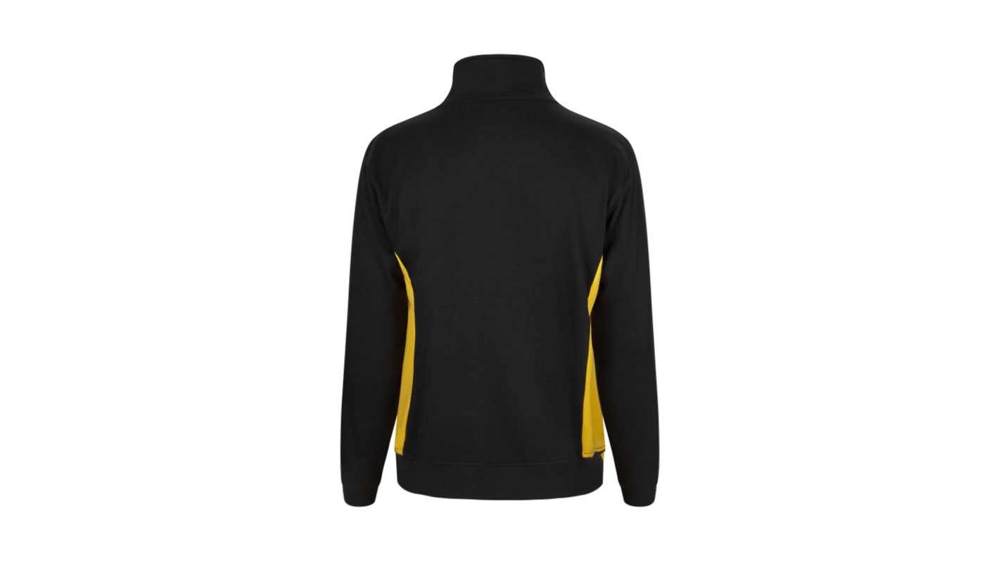 Velilla 105704 Black/Yellow 35% Cotton, 65% Polyester Sweat Shirt XXXL
