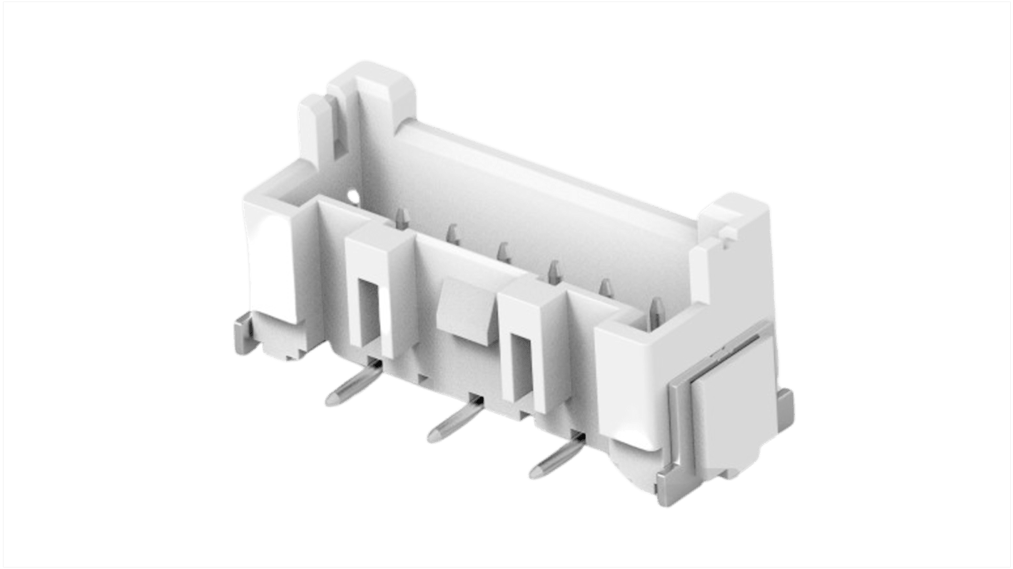 TE Connectivity 2365497 Series Straight PCB Mount PCB Header, 7 Contact(s), 2.5mm Pitch, 1 Row(s)