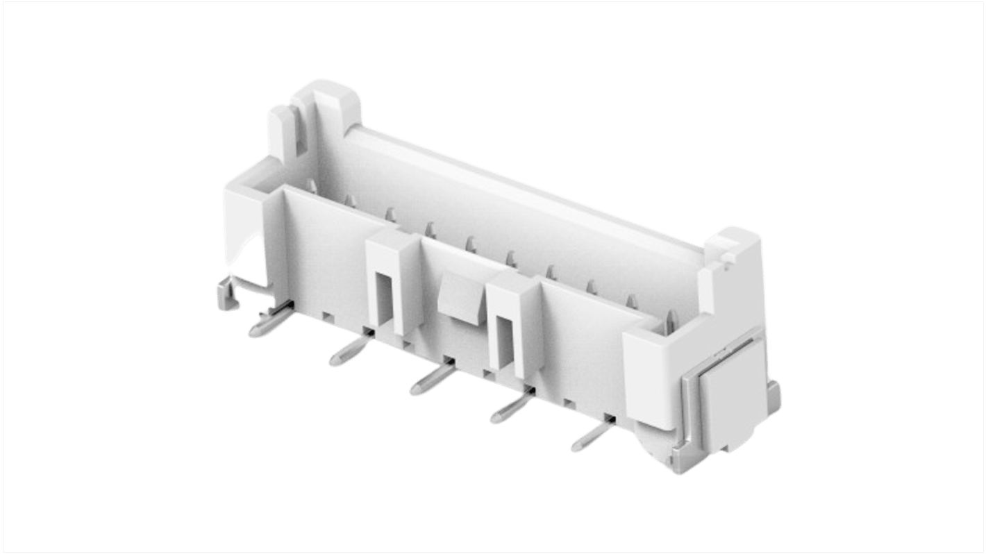 TE Connectivity 2365497 Series Straight PCB Mount PCB Header, 10 Contact(s), 2.5mm Pitch, 1 Row(s)
