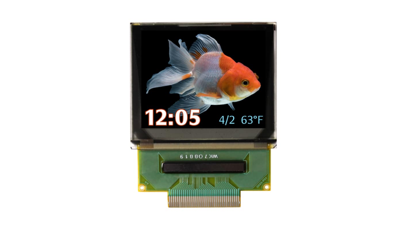 NEWHAVEN DISPLAY INTERNATIONAL有機EL ディスプレイ, 1.45インチ, フルカラー, 160 x 128pixels PCBマウント