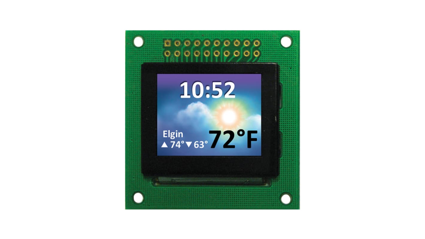 NEWHAVEN DISPLAY INTERNATIONAL有機EL ディスプレイ, 1.27インチ, フルカラー, 128 x 96pixels PCBマウント