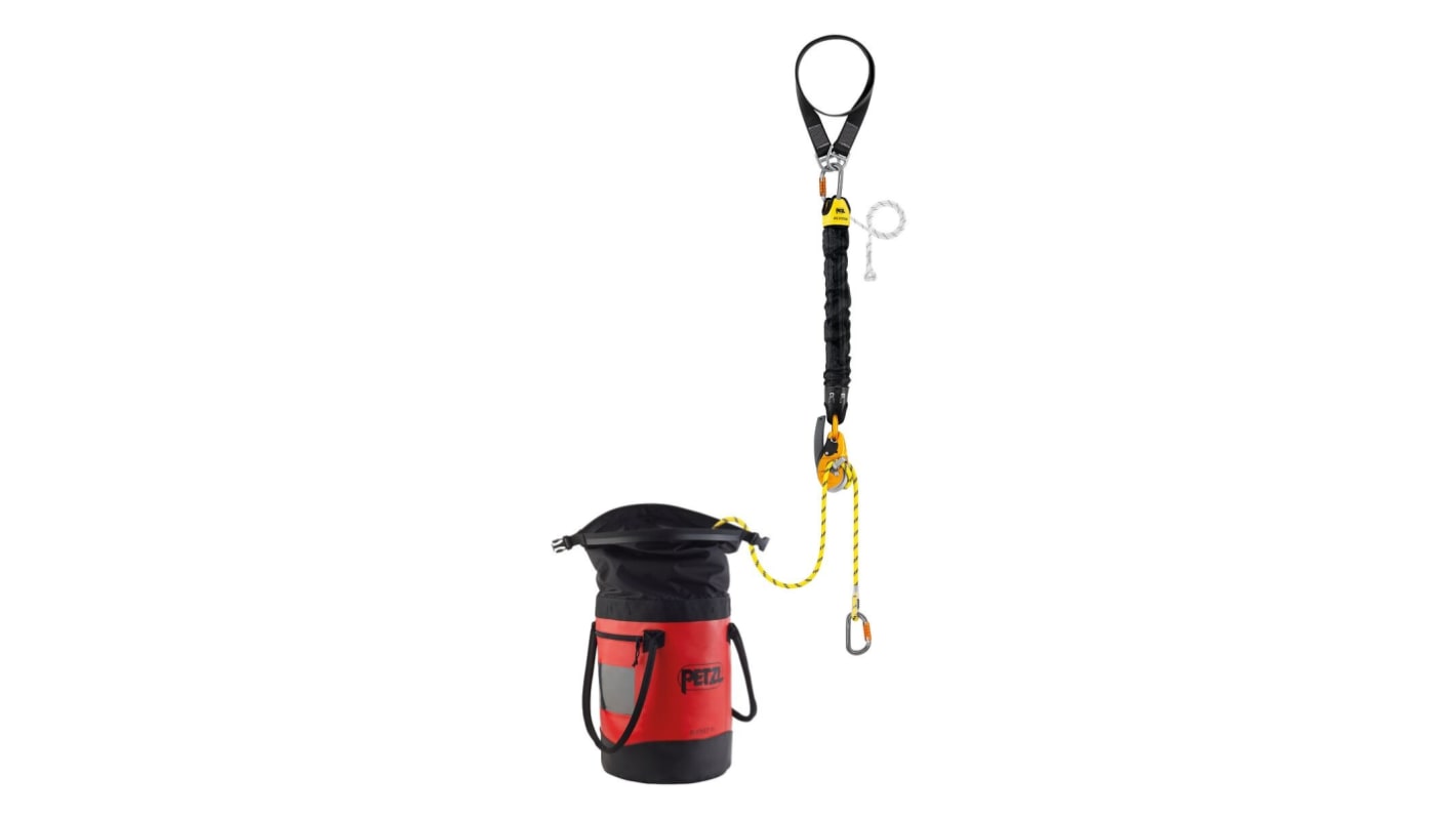 Petzl with AXIS 11 mm Rope, BUCKET Bag, CONNEXION FIXE Anchor Strap, I&#146;D EVAC Descender, JAG SYSTEM Haul Kit,