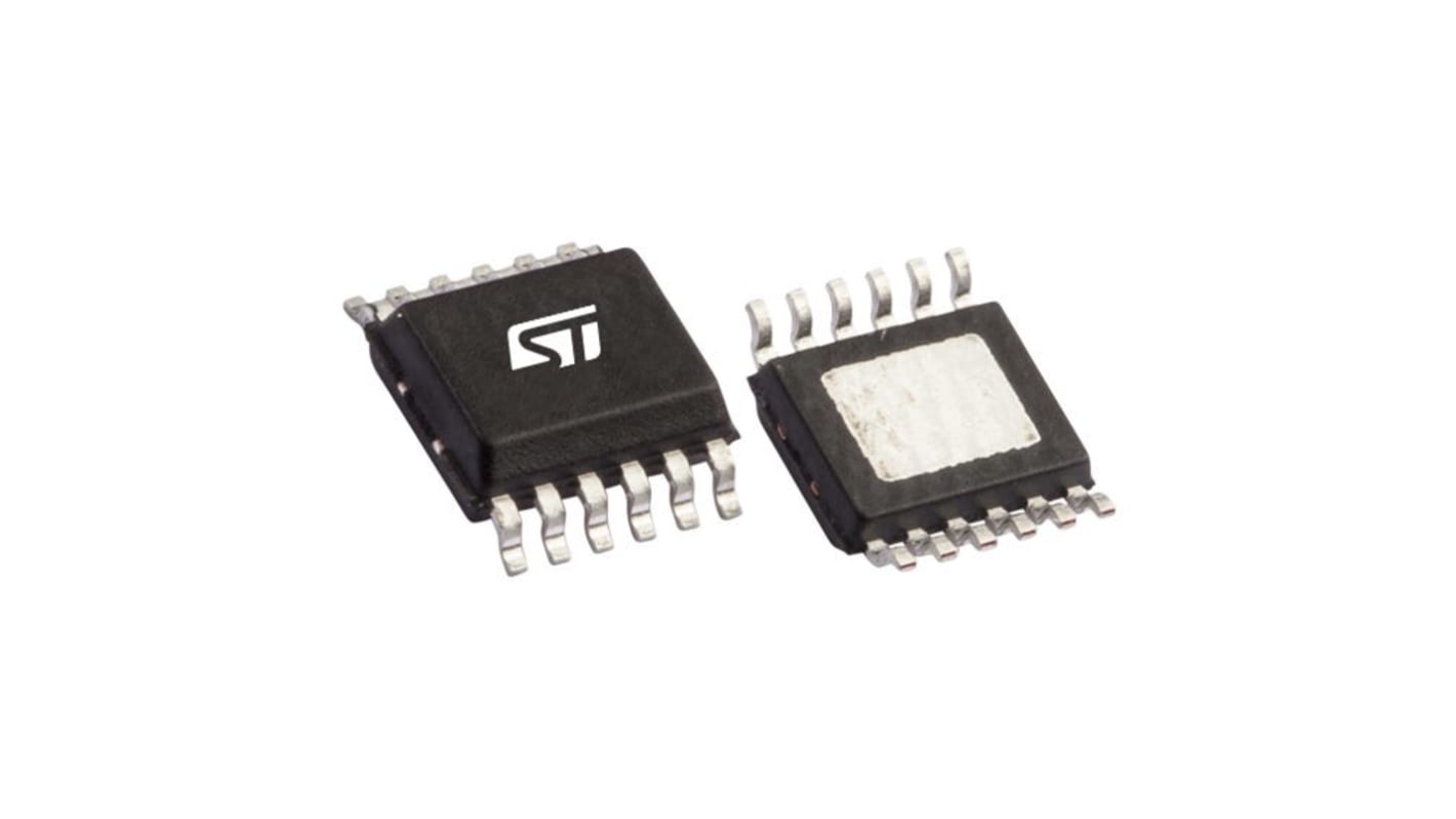 Switch di alimentazione CI STMicroelectronics High side, 2 canali, PotenzaSSO-12, 12 pin, 45 V, 1A