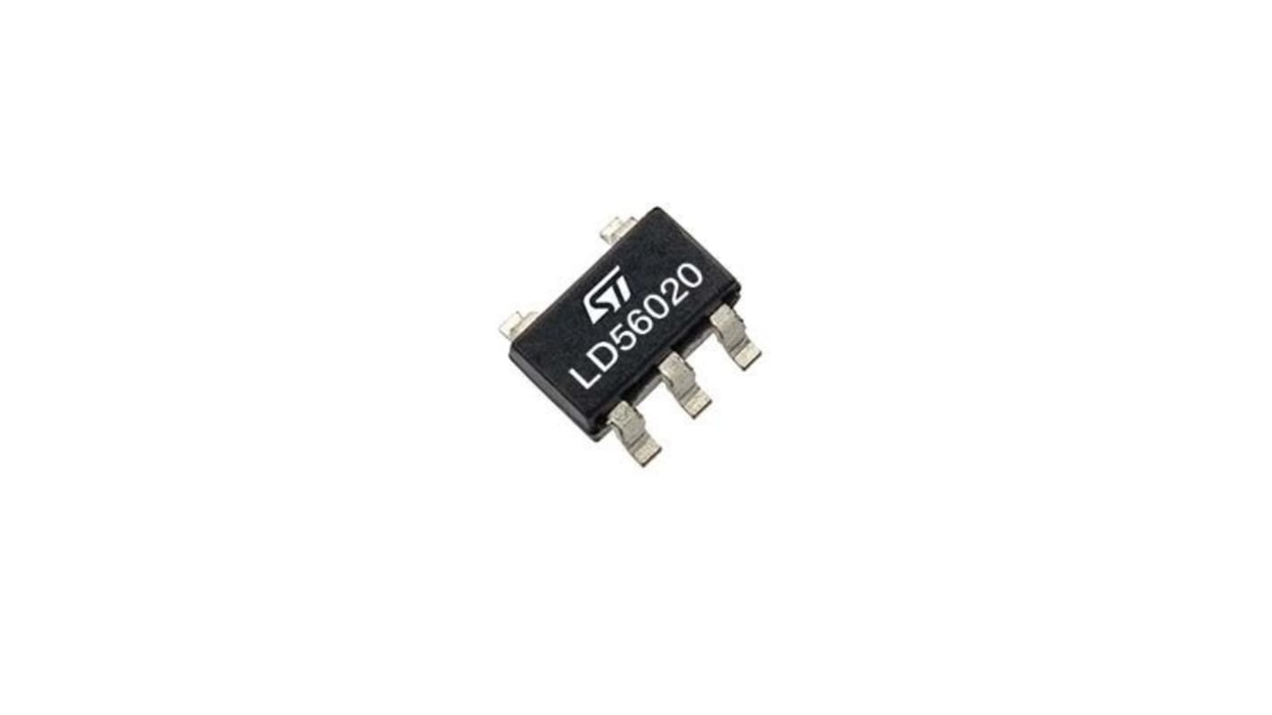 STMicroelectronics 稳压芯片, 1.1V输出, 200mA最大输出, 单路输出, SOT23-5L, 5针