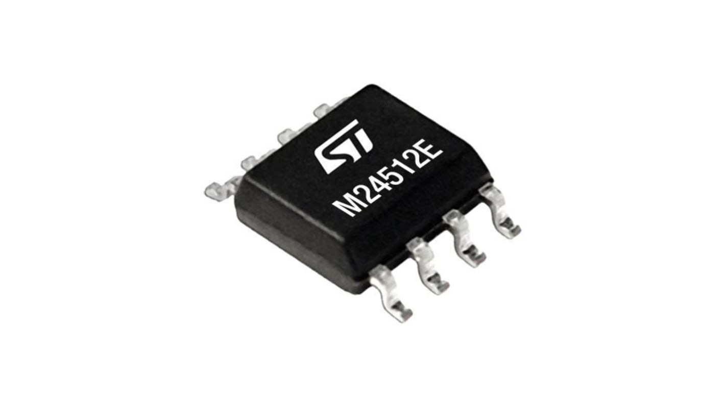 STマイクロエレクトロニクス, EEPROM, 512kB, 8 Pin, M24512E-FMN6TP