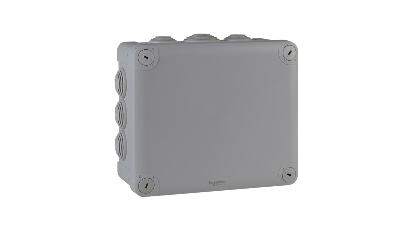 Schneider Electric Mureva Series Grey Polypropylene Junction Box, IP55, 150 x 80 x 175mm