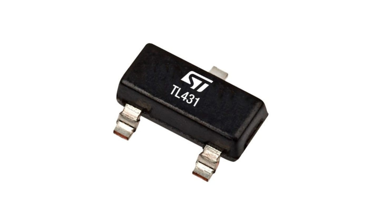 STMicroelectronics 电压基准芯片, 2.5V, SOT23-3封装, 1%精确度, 贴片安装, 3引脚