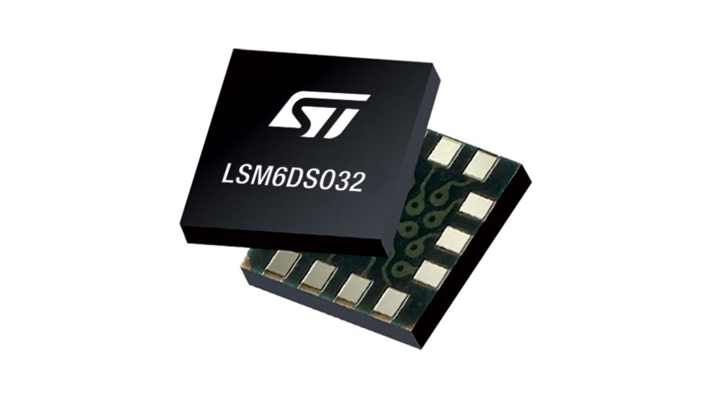 STMicroelectronics 6-Axis Surface Mount Sensor, LGA-14L, I2C, MIPI I3CSM, SPI, 14-Pin