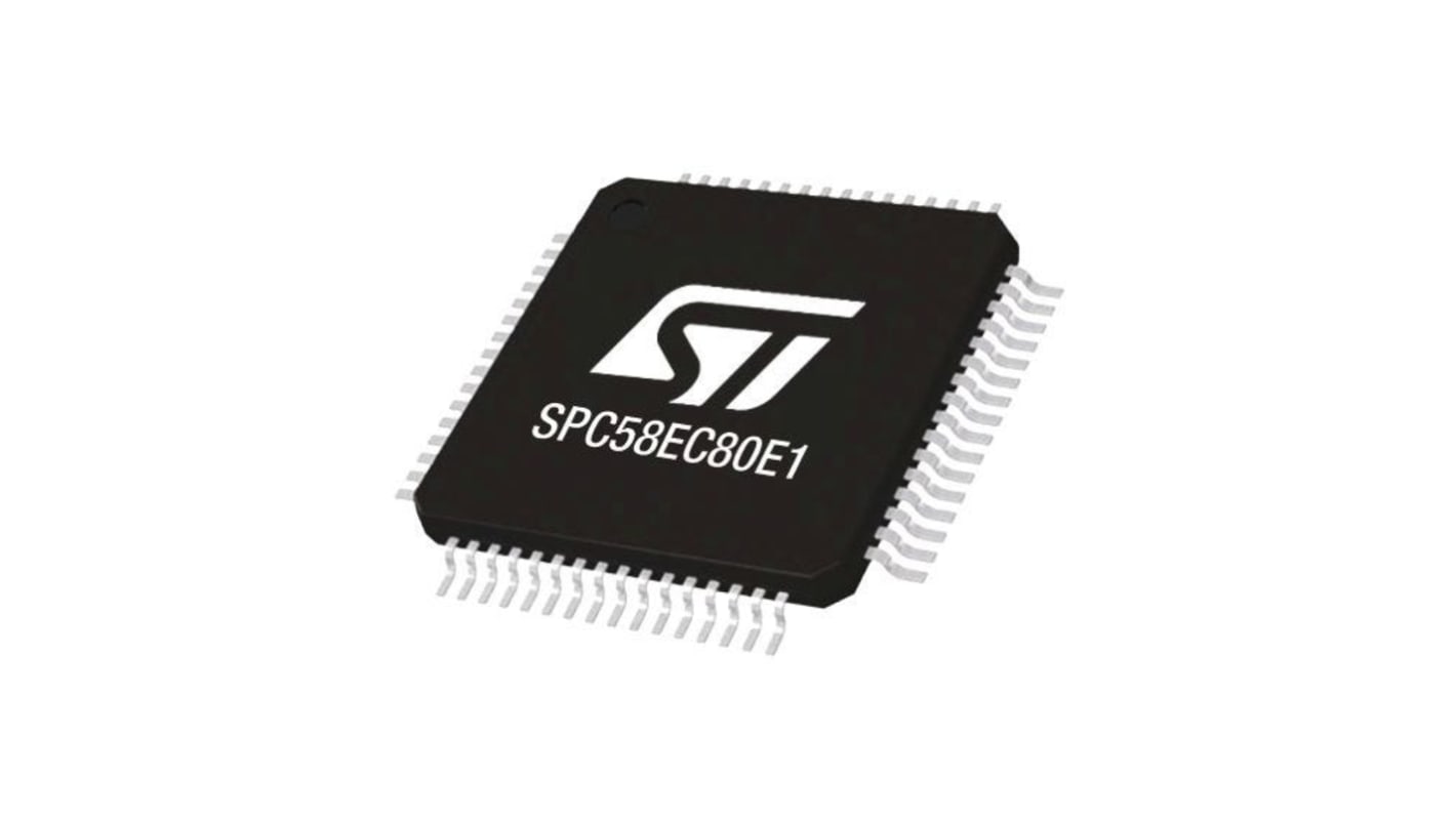 Mikrokontroler STMicroelectronics SPC58 eTQFP 64-pinowy Montaż powierzchniowy Mikrokontroler 32-bitowy 4 MB 32bit