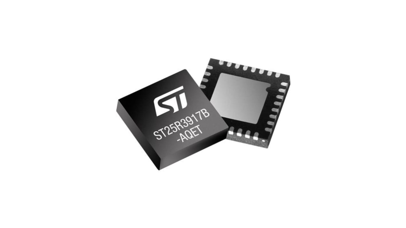 STMicroelectronics ST25R3917B-AQET NFC Reader, 32-Pin UFQFPN32