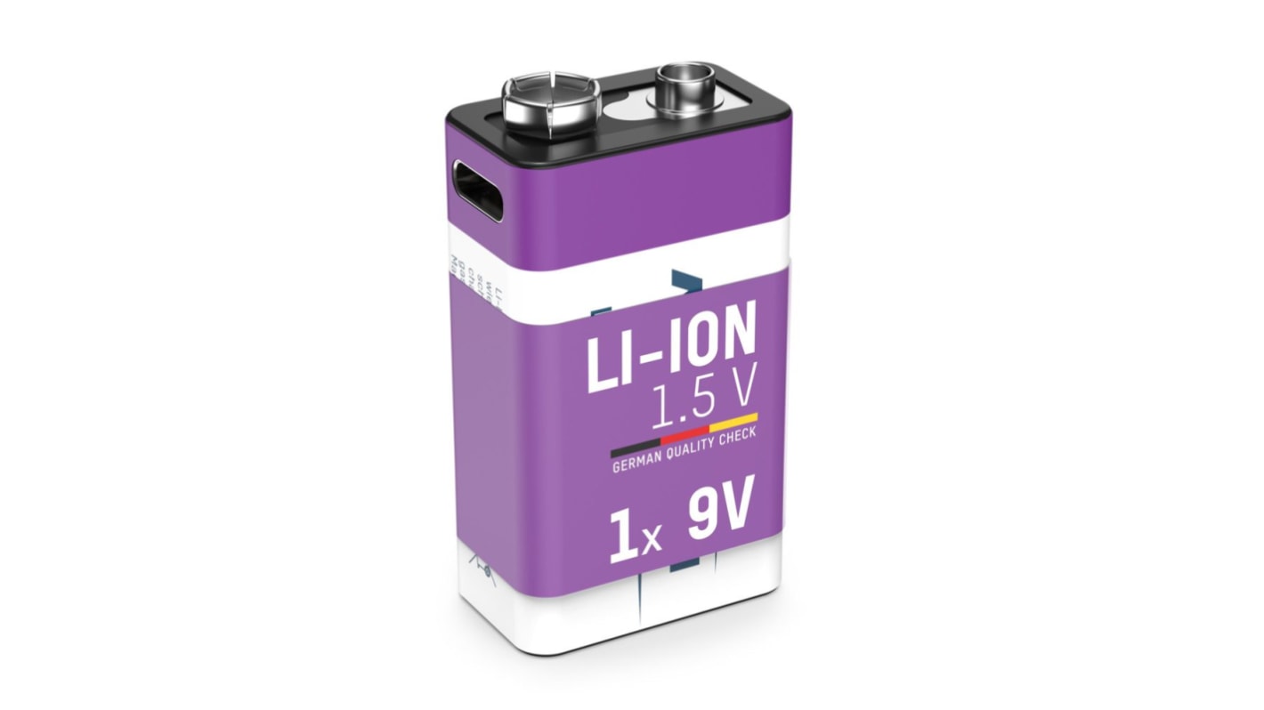 Ansmann 400mAh Lithium-Ion 9V Rechargeable Battery