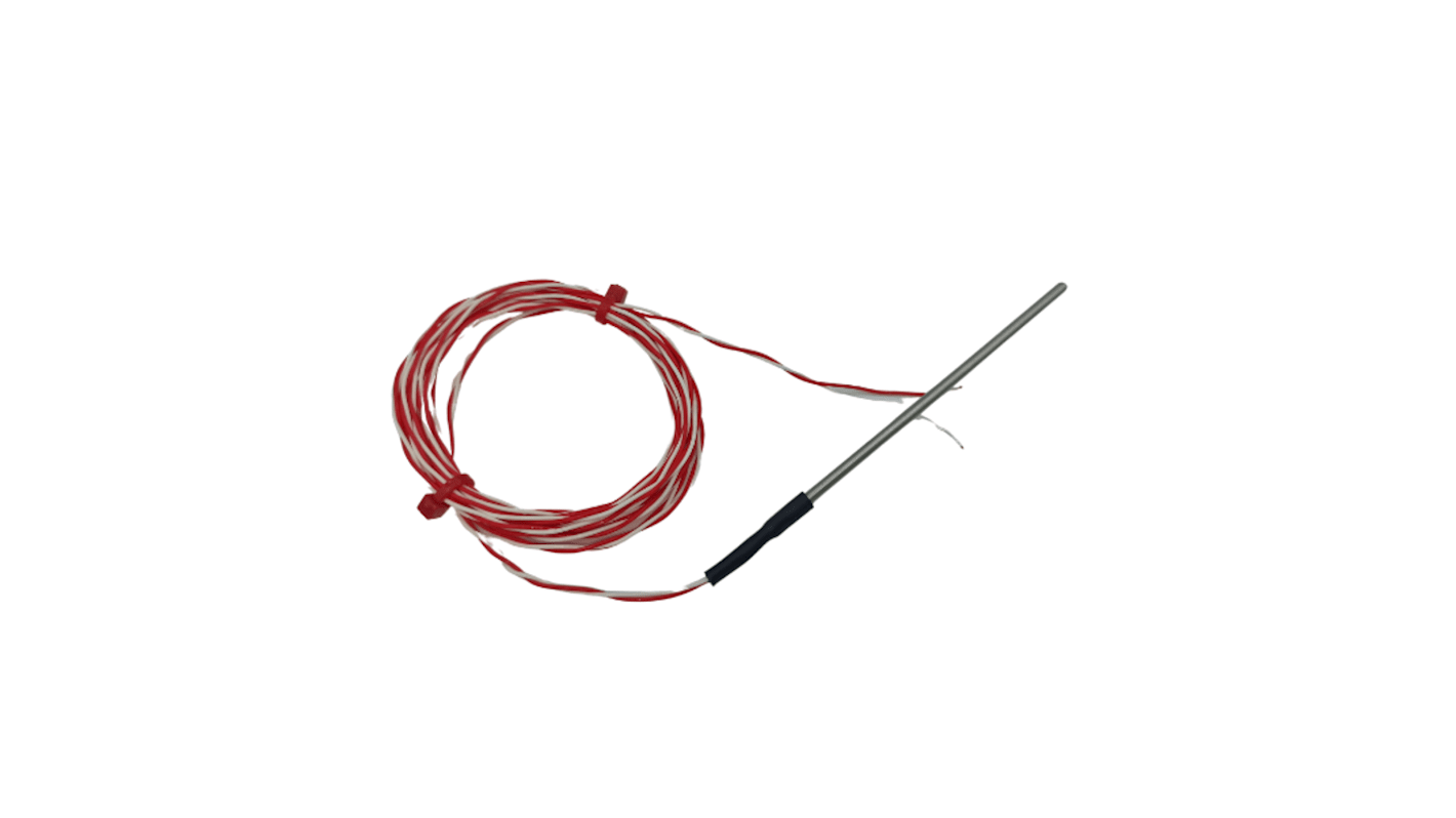 RS PRO Stainless Steel NTC Thermistor, -50°C Min, +150°C Max, 3mm Probe