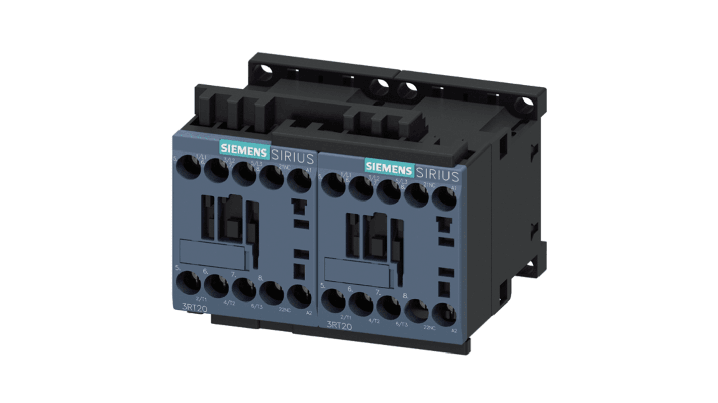 Contactor Siemens 3RA23 SIRIUS de 3 polos, 6,7 A, bobina 48 V CA, 5,5 kW